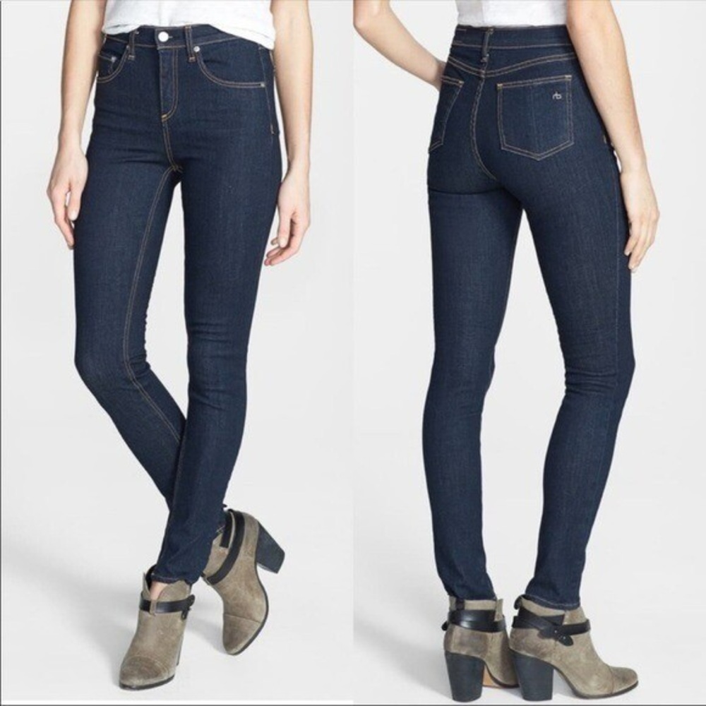 Rag & Bone High Rise Skinny Jean in Heritage Size 27